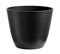 Olly & Rose Grand pot de fleurs durable en fibre de bois écologique et résine pour intérieur et extérieur Anthracite brossé 30 cm