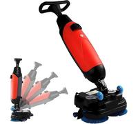 OLSKFUH Autolaveuse, Largeur De Nettoyage De 43 Cm, Nettoyeur Électrique À Double Réservoir, Tête Rotative À 360°, Balai sans Fil pour Un Nettoyage en Profondeur des Salles De B,B