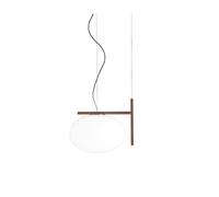 Oluce Alba 466 Pendelleuchte, bronze anodisé