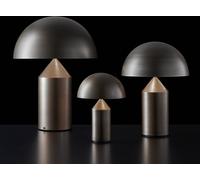 Oluce Lampe à poser design Atollo, bronze, Salon / Salle à manger, Aluminium, Design, Lampe à poser