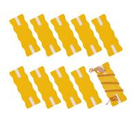 OLYCRAFT 10pcs organiseur de Bijoux Portable Anti Enchevêtrement Doré Support de Carte de Présentation pour Colliers Étui de Rangement Universel pour Colliers à Chaîne 6.5x2.4x0.3cm