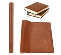 OLYCRAFT 120x43cm Couverture de livre en simili cuir au Sienne 0.7mm d'épaisseur Couverture de livre en simili cuir pour la reliure de livres la fabrication de boîtes cadeaux le bricolage