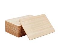 OLYCRAFT 20 cartes en bois NFC couleur blé assortiment cartes en bois | 85x54 mm assortiment cartes bambou et bois NFC cartes numériques à contact avec puce NTAG213 pour réseau professionnel