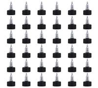 OLYCRAFT 36Pcs 24/410 Squeeze Bottle Cap Noir et Natural Twist Caps Bouchons de Remplacement pour Squeeze Bottles Bouteilles de Colle Bouchons de Distribution Diamètre du Cou 27mm de Diamètre