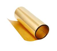 OLYCRAFT Feuille de Laiton en Rouleau 0.1mm Plaque de Feuille de Métal en Rouleau de Feuille de Laiton Doré Feuille Mince en Métal de Laiton pour L'Artisanat de Coupe 1000x200x0.1mm
