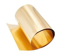 OLYCRAFT Rouleau de 1x0.2m en Laiton Doré Léger pour la Toiture | 0.2mm d'Épaisseur, Résistant aux Intempéries, Parfait pour la Toiture, or clair Feuille laiton Décoration et le Bricolage