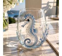 OLYGEE Ocean Mug, Handcrafted Borosilicate Octopus Mug, Artistic Octopus Wine Glass, Decorative Octopus Glassware for Coffee Tea Cocktails Coastal Home (G)
