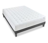 OLYMPE LITERIE - Ensemble APOLLON 90x190 cm - Matelas Mémoire de forme + Sommier Bois G
