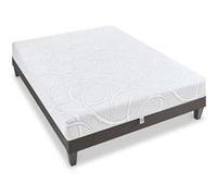 OLYMPE LITERIE - Ensemble EUPRAXIE 140x200 cm - Matelas Mémoire de forme + Sommier Bois G