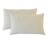 OLYMPE LITERIE - Lot de 2 oreillers 30x50 cm FLOCONS - Mémoire de forme Blanc G