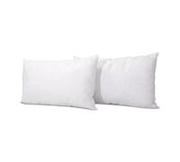 Olympe Literie - Lot de 2 Oreillers Duvet & Plumes Natura 45x70 cm | Mi-Fermes, Gonflants, Enveloppe 100% Coton - Fabriqué en Europe
