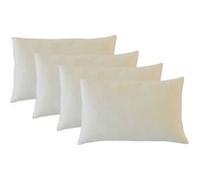 OLYMPE LITERIE - Lot de 4 oreillers 30x50 cm FLOCONS - Mémoire de forme Blanc G