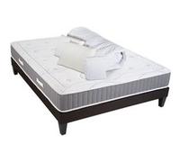 OLYMPE LITERIE - Pack Prêt à dormir INTUITION 140x200 cm - Matelas Mémoire de forme + Sommier Bois + Accessoires G