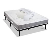 OLYMPE LITERIE - Pack Prêt à dormir INTUITION 140x200 cm - Matelas Mémoire de forme + Sommier Métal + Accessoires G