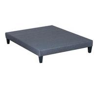 Sommier en bois Tapissier Kit 180x200 cm Coloris Gris ciment Livré en kit