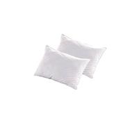 Olympe - Lot de 2 oreillers natura - duvet & plumes - mi-fermes - 45 x 70 cm
