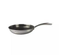 OLYMPE Poêle inox tri-plis + Revêtement maillage acier antiadhésif D20 cm