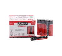 Olympia 40180 : Lot de 24 Piles Alcalines AAA Longue Durée (7 ans) - Sans Cadmium, Plomb, Mercure - Conditionnement Blister