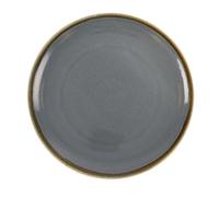 Olympia Assiette plate ronde couleur océan Kiln, 280 mm (lot de 4), porcelaine vitrifiée, certifié BS4034, GP465