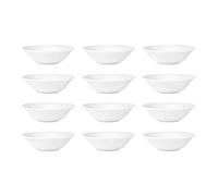 Olympia Athena Bols à céréales 153 mm (lot de 12), porcelaine vitrifiée blanche, résistants aux chocs et aux éclats, passent au micro-ondes/lave-vaisselle, CC213