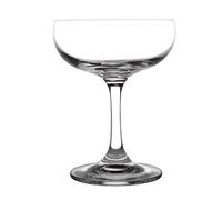 Olympia Bar Collection Soucoupes à Champagne en Cristal Clair 200 ml - Verres Élégants - Lavable au Lave Verres - Paquet de 6