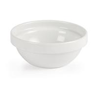 Olympia Bol à fruits empilable – 110 mm / 200 ml, porcelaine vitrifiée blanc – Lot de 12