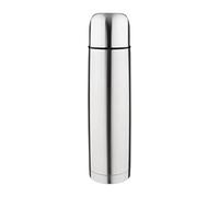 Olympia Bouteille Isotherme en Acier Inoxydable 1 Litre/35 oz, Argenté, Dimensions: 320(H) x 84(Ø)mm, Couvercle Faisant Office de Tasse, Couvercle Verrouillable Anti-Fuite, CN696