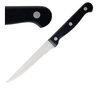 Olympia C134 Lot de 12 couteauxà steak avec manche Noir
