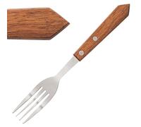 Fourchette à Viande 200 mm Manche en Bois x 12