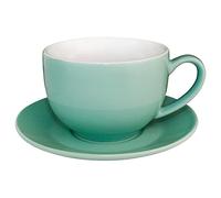 Olympia Cafe Tasses à cappuccino Olympia Café vertes 340 ml (lot de 12), passe au lave-vaisselle et au micro-ondes, soucoupes disponibles séparément (GL464), usage professionnel et domestique, GL461