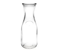 Olympia Carafe en Verre 500 ml/18 oz (Lot de 6), Transparent, Dimensions : 200(H)x78(Ø)mm, Rebord Renforcé, Col Étroit pour Versement Facile, Compatible Lave-Verres, Verrerie Professionnelle, GM583