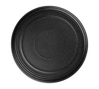 Olympia Cavolo Textured Black Flat Round Plate - 220mm 8 2/3" (Box 6)