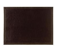 Olympia CE298 Grand set de table rectangulaire en similicuir résistant à la chaleur et facile à nettoyer Marron