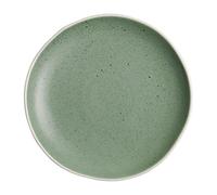 Olympia Chia Assiettes 205 mm (lot de 6), porcelaine vitrifiée verte, passe au micro-ondes et au lave-vaisselle, vernis réactif, usage commercial et domestique, DR801
