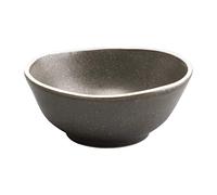 Olympia Chia Lot de 6 plats à tremper - Charbon - Porcelaine - 80 mm - 70 ml