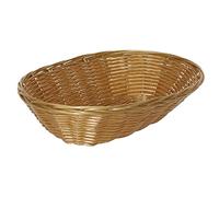 Corbeille ovale en osier polypropylène 230 mm - Lot de 6 pièces.