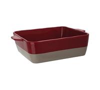 Olympia DB527 Platà rôtir en céramique Rouge/taupe