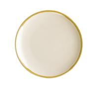 Olympia FA025 Lot de 6 assiettes rondes en grès 178 mm Crème