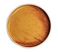 Olympia FA307 Lot de 6 assiettes rondes plates en toile Rouille de Sienne 180 mm