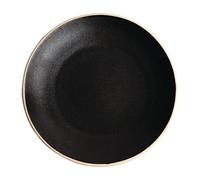 Olympia FA318 Lot de 6 assiettes concaves en toile Noir 270 mm