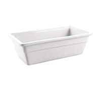 Olympia GN Whiteware 1/3 100 mm de profondeur, Gastronorme, blanc, porcelaine entièrement vitrifiée, Passe au four, au micro ondes, Certifié BS4034, Taille : 100 (H) x 325 (L) x 176 (P) mm, U811