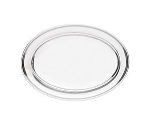 Olympia K363 Plateau de service ovale en acier inoxydable Argenté 289 mm