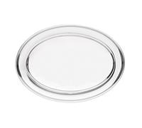 Olympia K367 Plat de service ovale en acier inoxydable poli, 50,8 cm de diamètre