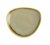 Olympia Kiln Assiettes triangulaires 165 mm (lot de 6), porcelaine couleur mousse, peinte à la main, résistante aux éclats, passe au micro-ondes/lave-vaisselle, GP472