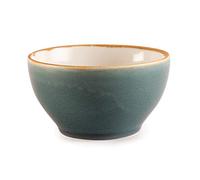 Olympia Kiln Bol Rond 140 mm / 5 1/2 pouces (lot de 6), Porcelaine vitrifiée de couleur océan, Peint à la main, Résistant aux éclats, Passe au micro-ondes et au lave-vaisselle, GP463