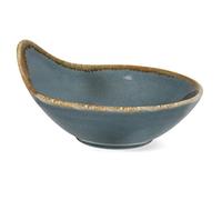 Olympia Kiln Bols 70 ml (lot de 12), porcelaine couleur océan, peintes à la main, résistantes aux éclats, passent au micro-ondes/lave-vaisselle, restaurant, café et usage domestique, GP352