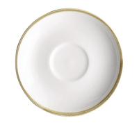 Olympia Kiln Soucoupes 340 ml 160 mm (lot de 6), porcelaine vitrifiée couleur craie, résistante aux éclats, passe au micro-ondes/lave-vaisselle, restaurant café et usage domestique, FB991