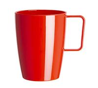 Olympia Kristallon Verres à anse en polycarbonate 284 ml (lot de 12), rouge,incassables, pour boissons froides et chaudes jusqu'à 100°C, passent au lave-vaisselle, CE289