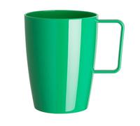 Olympia Kristallon Verres à anse en polycarbonate 284 ml (lot de 12), vert, incassables, pour boissons froides et chaudes jusqu'à 100°C, passent au lave-vaisselle, CE287