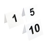 Olympia L981 Lot de numéros de table en plastique Noir/blanc
